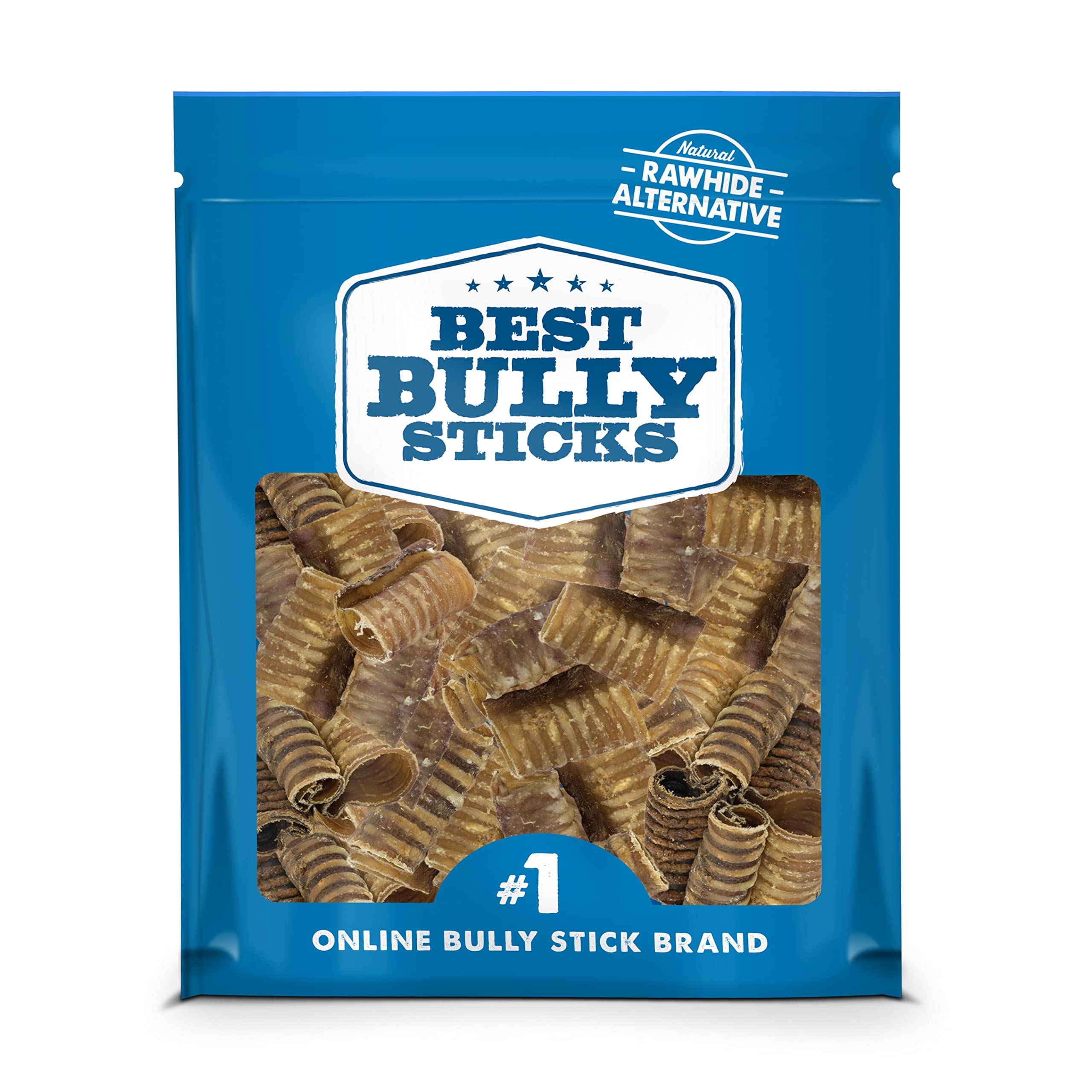 Best Bully Sticks Premium 3-Inch Beef Trachea – 50 Count, All-Natural, Grain-Free, Single-Ingredient Dog Treat