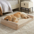 BFPETHOME Large Dog Bed – Orthopedic Memory Foam, Waterproof Cover, 36x27x6.5