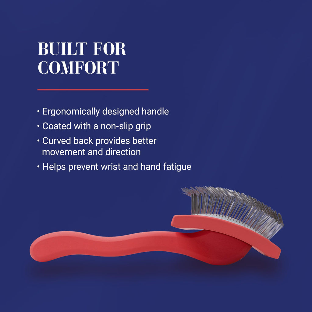 Chris Christensen Big G Slicker Brush (Large, Coral) – Deshedding & Detangling