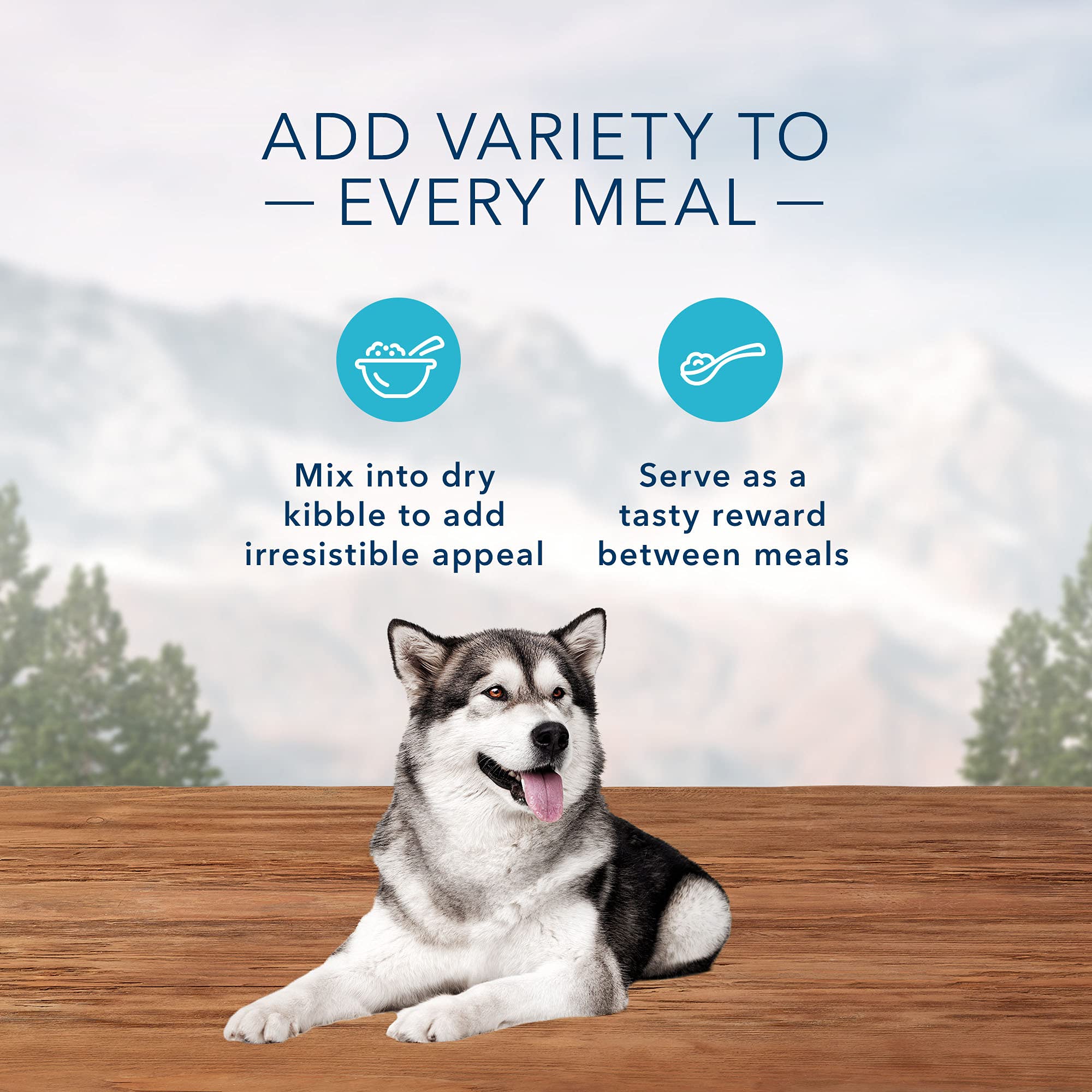 Blue Buffalo Wilderness Trail Toppers High Protein Wet Dog Food Variety Pack – Beef, Salmon, Duck & Chicken, 3-oz Pouches (24 Count)