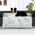 blunique Calming Dog Couch Bed for Large Dogs — 41 x 37 in Waterproof Removable Mat, Non-Slip Tie-Dye Grey