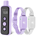 BOUSNIC Dog Shock Collar for 2 Dogs (8-120 lbs) Purple — Waterproof Rechargeable, Dual-Channel Remote