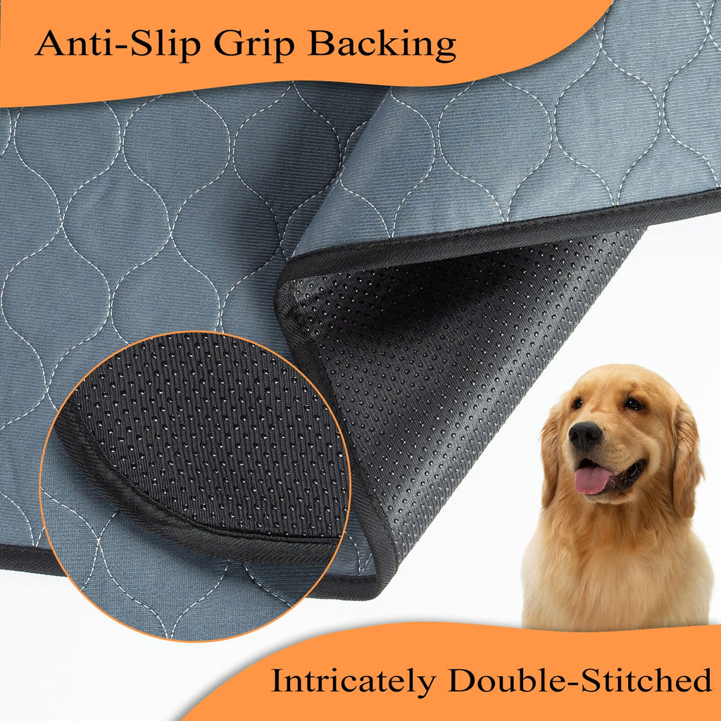 Bunlitent Washable Dog Pee Pads 41x41 – 5 Pack, Quick-Dry, Anti-Slip, Reusable