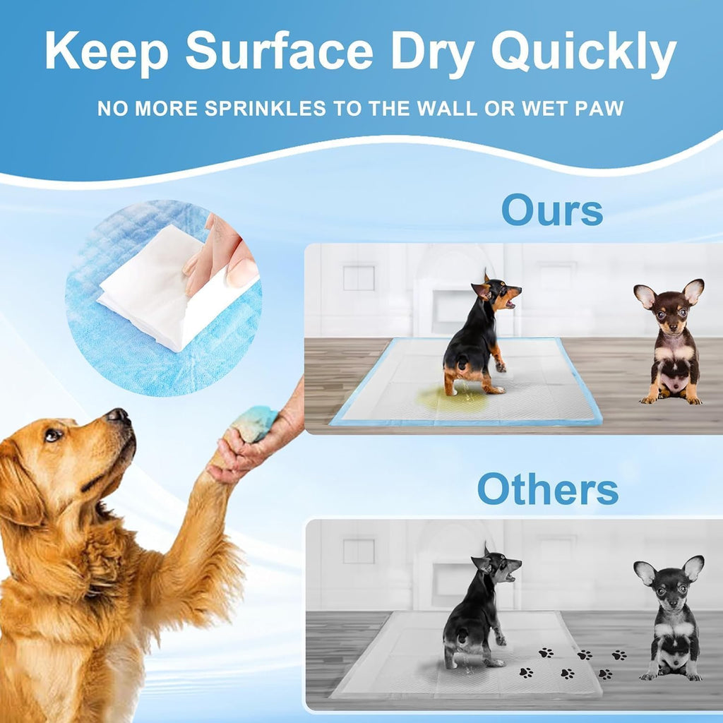 CAHUDIKIC Puppy Pads Extra Large 36x51 – 40 Count, Ultra Absorbent, Quick-Dry & Leak-Proof Training Pads