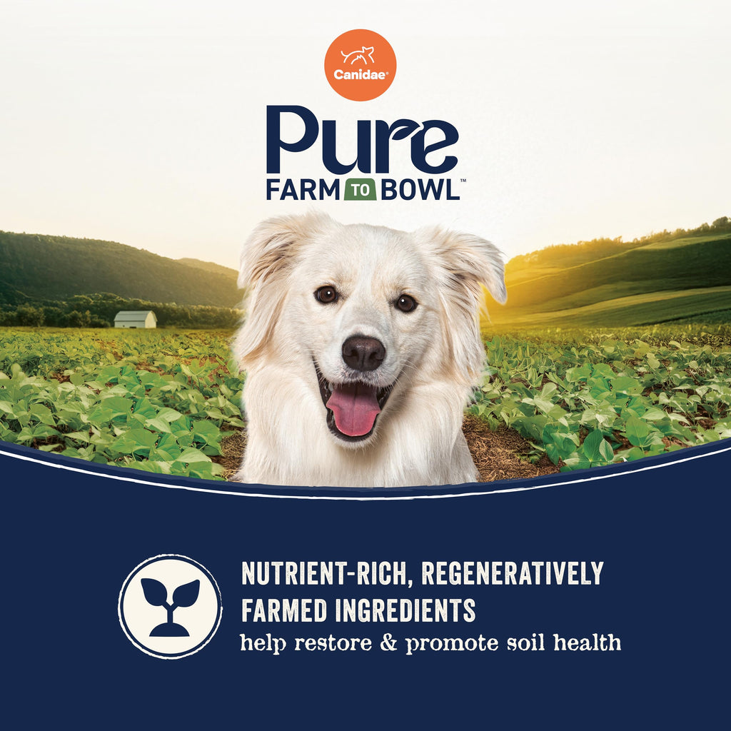 Canidae Pure Farm to Bowl Grass-Fed Beef & Barley Dry Dog Food – Adult 22lb