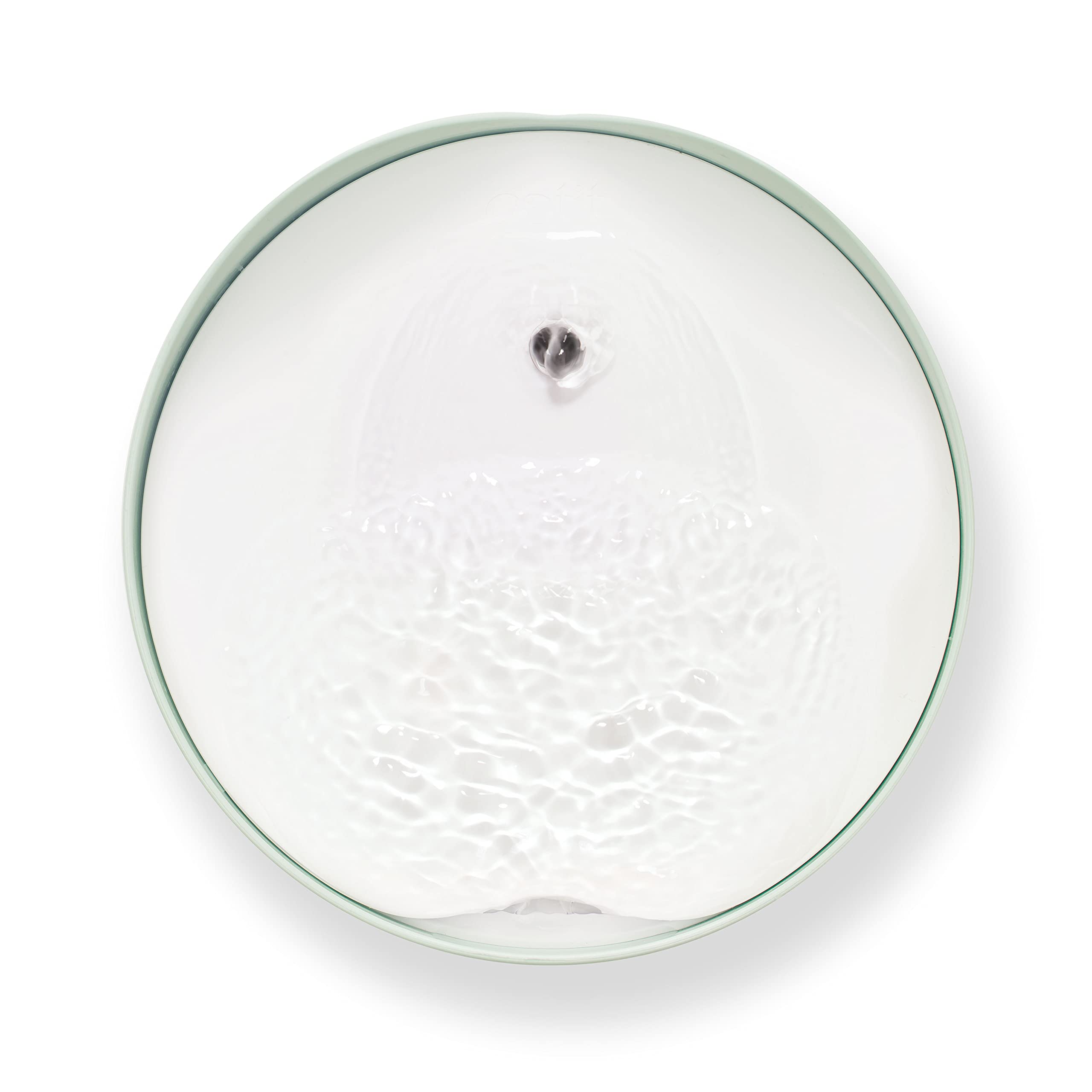 Catit PIXI Drinking Fountain – Triple Filter Cat Water Fountain with Ergonomic Drinking Options (Green)