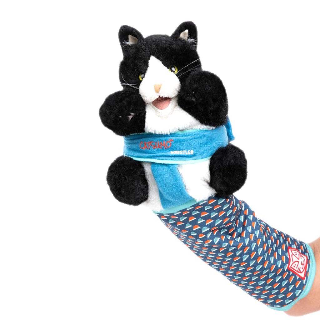CATSUMO Cat Wrestling Glove Puppet – Interactive Hand Mitt with Protective Sleeve & Catnip
