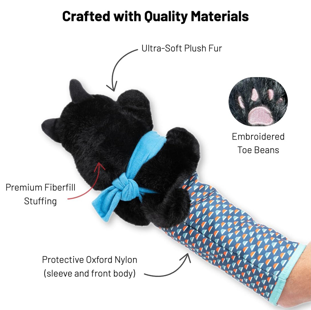 CATSUMO Cat Wrestling Glove Puppet – Interactive Hand Mitt with Protective Sleeve & Catnip