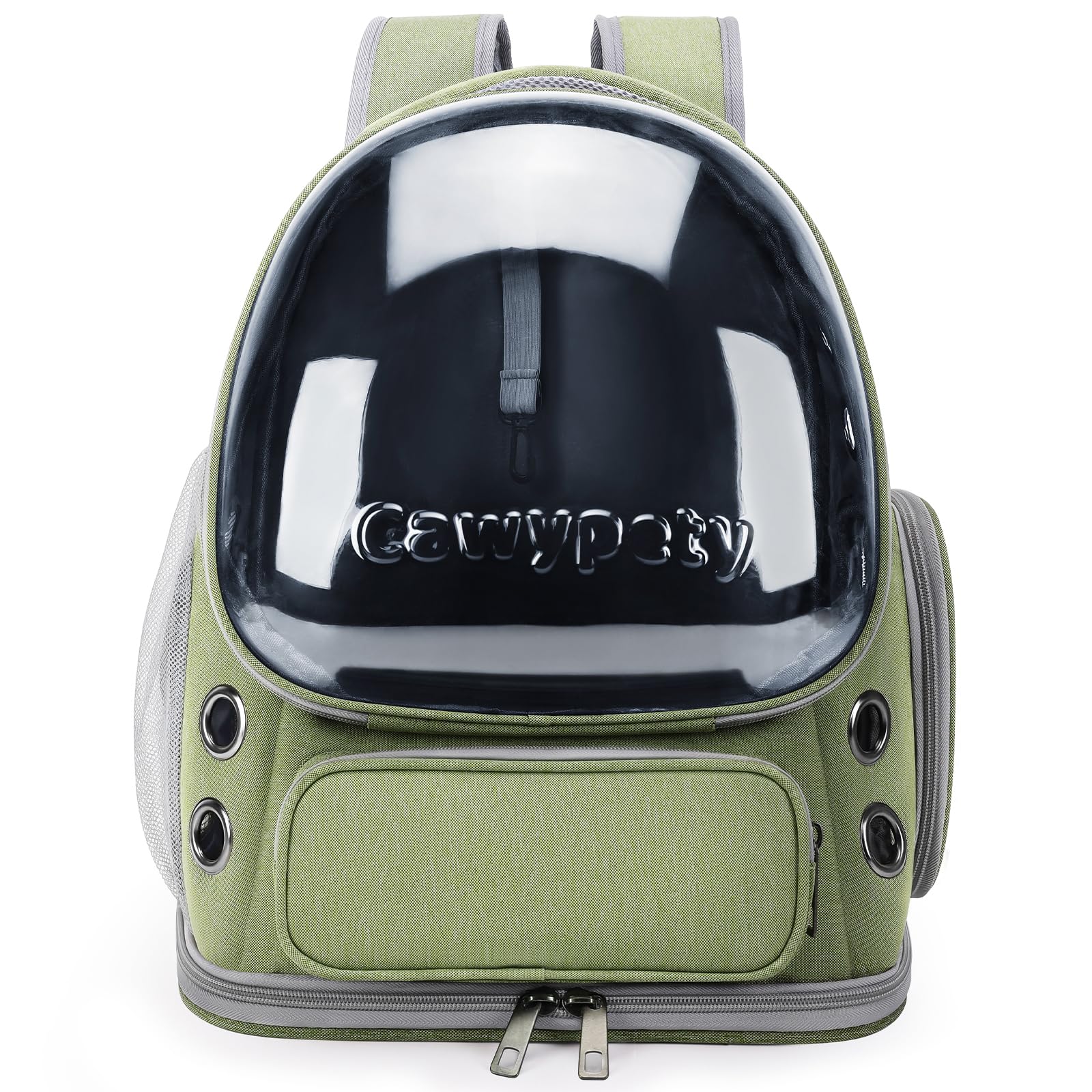 Cawypety Cat Backpack Carrier | Breathable Bubble Window Travel Carrier for Cats & Small Dogs up to 15 lbs