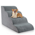 Chic Threads Dog Stairs for High Beds - 4-Step Non-Slip Indoor Pet Steps