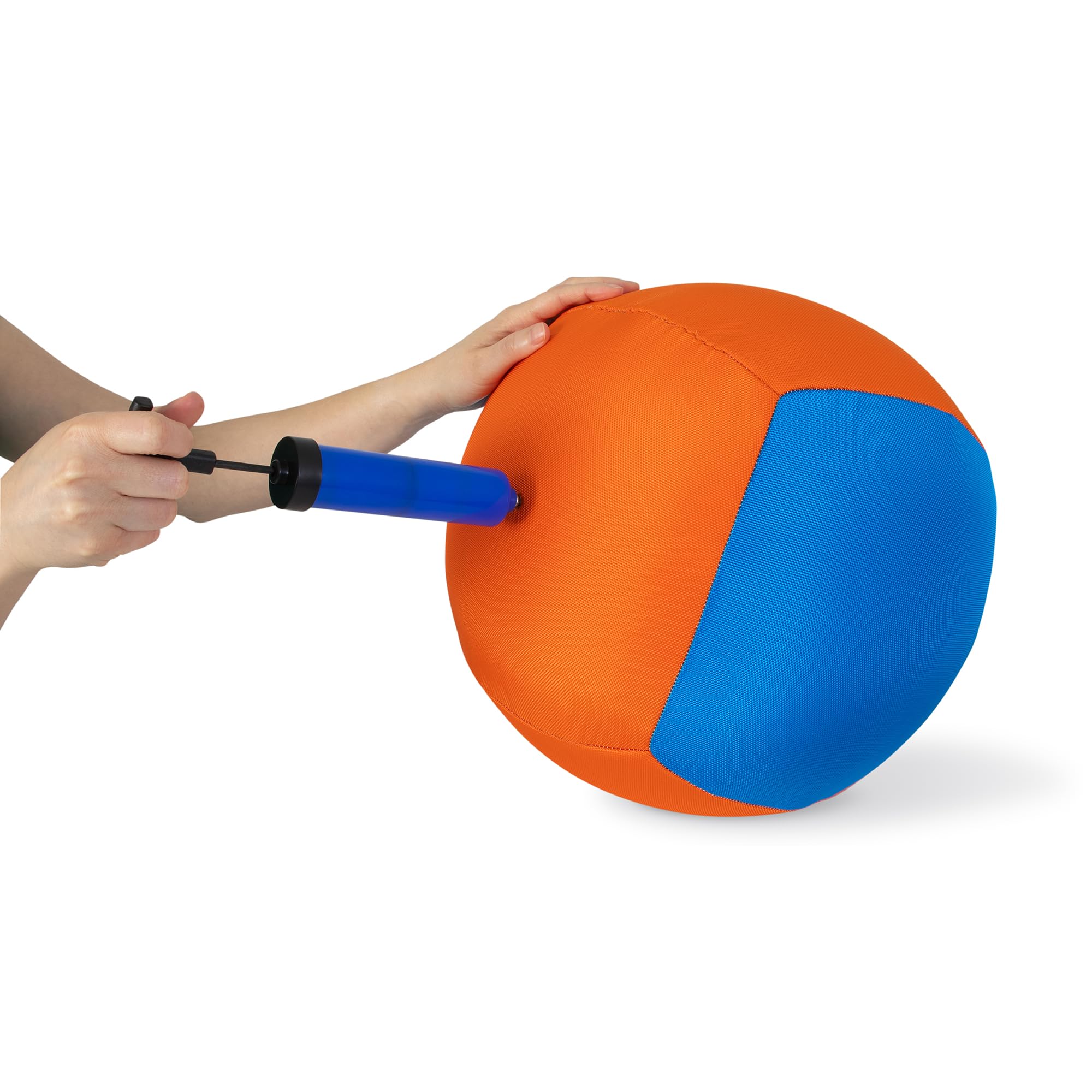 Chuckit! Big Air Fetch Ball (14 Inch) – Herding Instinct Dog Toy with Pump | All Breeds