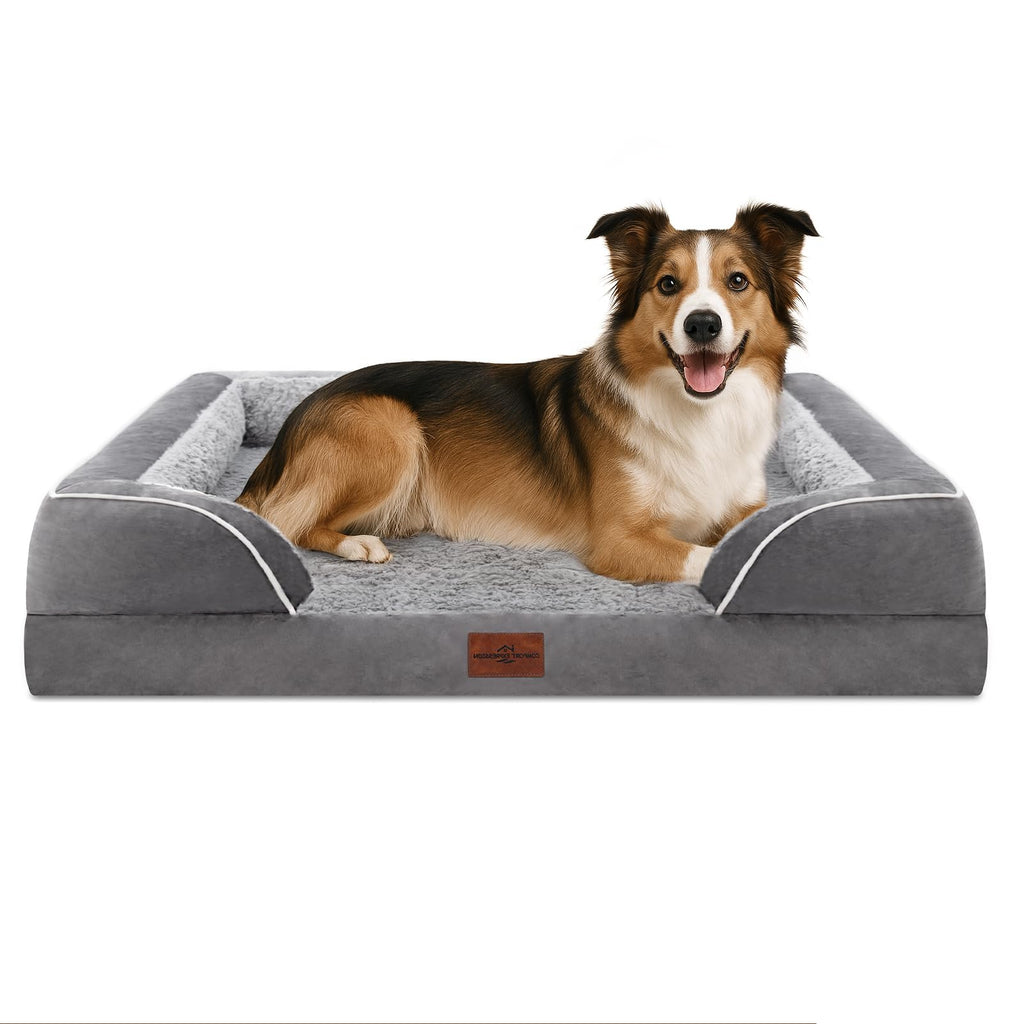 Comfort Expression Orthopedic Dog Bed for Large Dogs — 38x25 in, Waterproof, Non-Slip