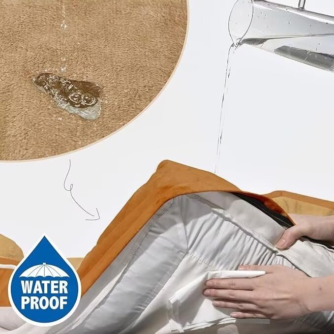 Comfort Expression Orthopedic Dog Bed for Extra Large Dogs – 42x30 in, Waterproof Egg Crate Foam
