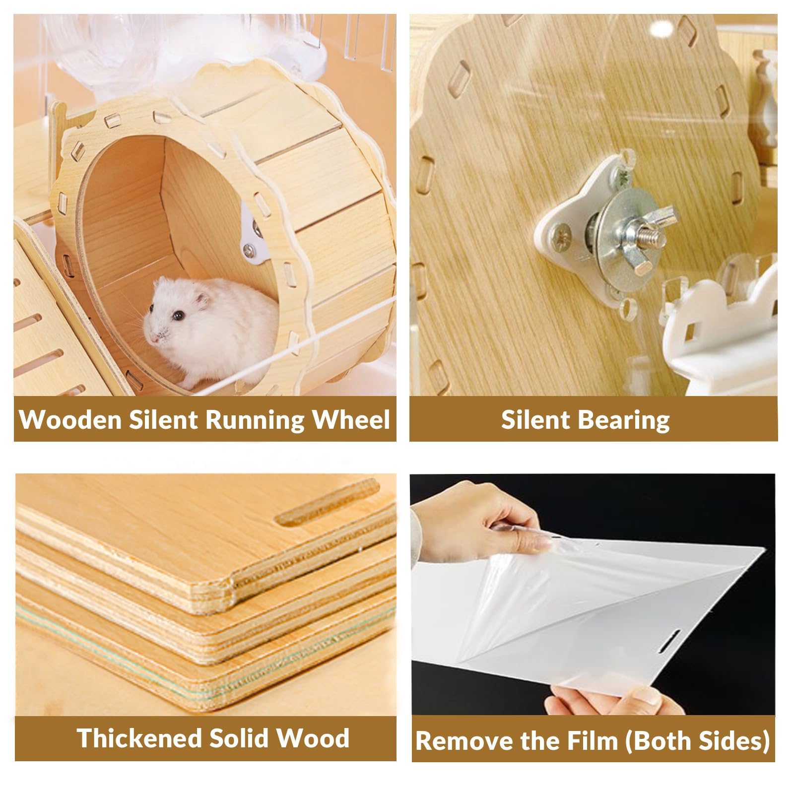 Cycodo 8-in-1 Acrylic Hamster Cage | 2-Tier Habitat with Accessories