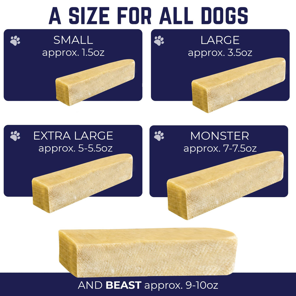 Devil Dog Pet Co. Himalayan Yak Cheese Dog Chews – Large 12 Pack, 100% Natural & Lactose-Free