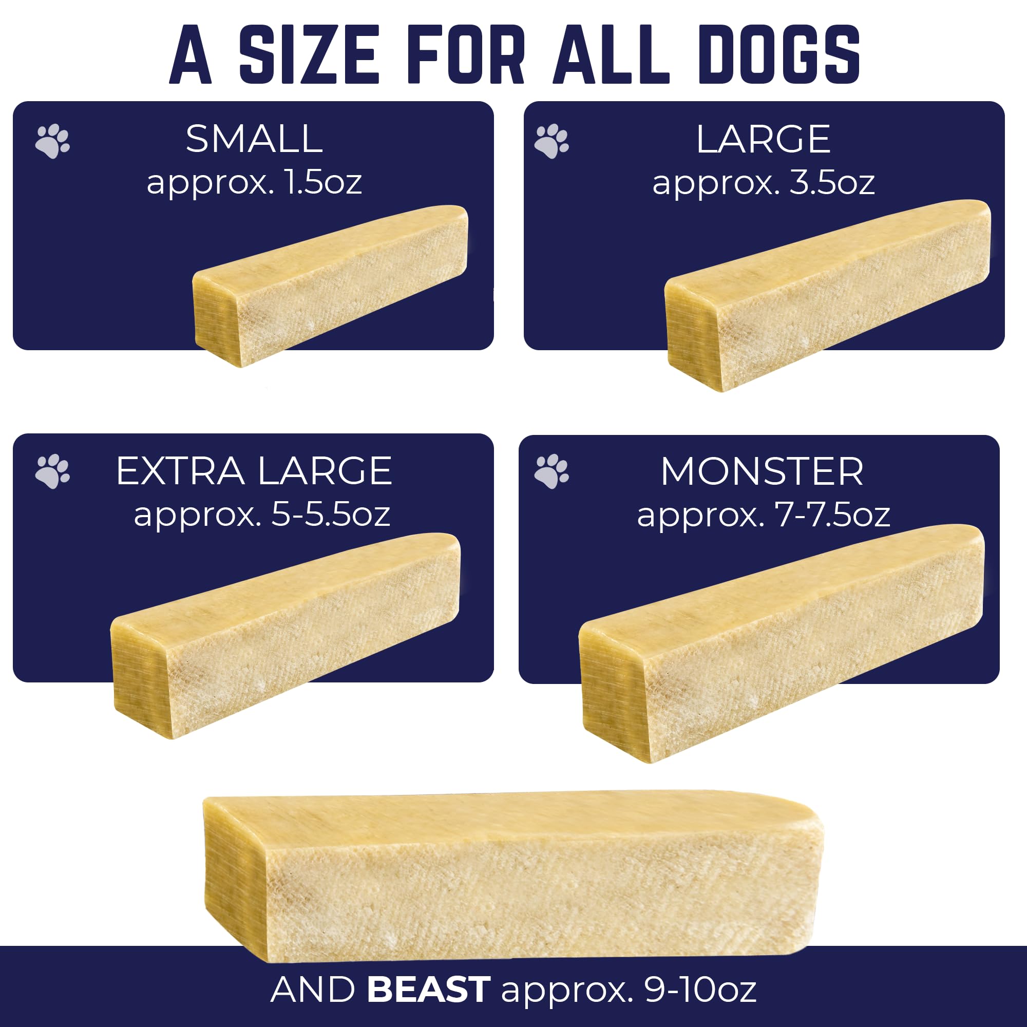 Devil Dog Pet Co. Himalayan Yak Cheese Dog Chews – Large 12 Pack, 100% Natural & Lactose-Free
