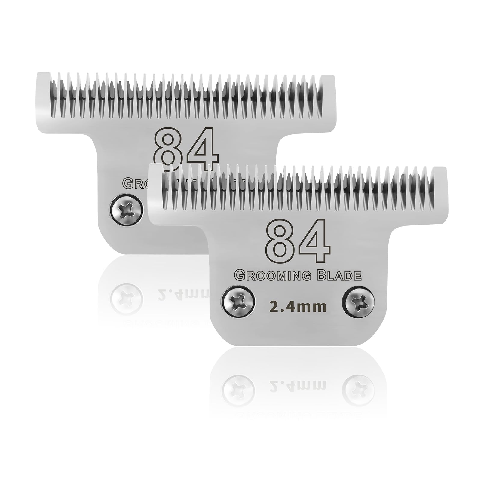 DODAER 2 Pack T84 Detachable Blades – 2.4mm (3/32-inch), Fits Andis/Oster A5, Wahl KM10