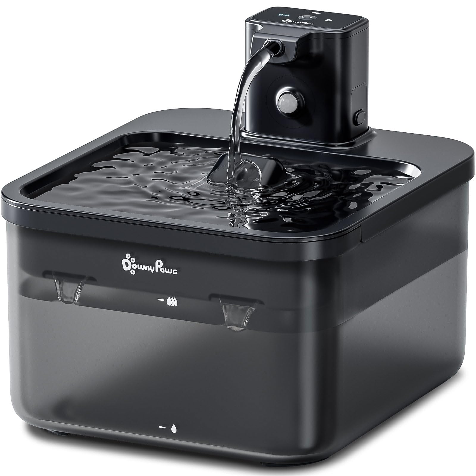 DownyPaws Cordless Cat Water Fountain – 84oz Fursink, Motion Sensor, BPA-Free
