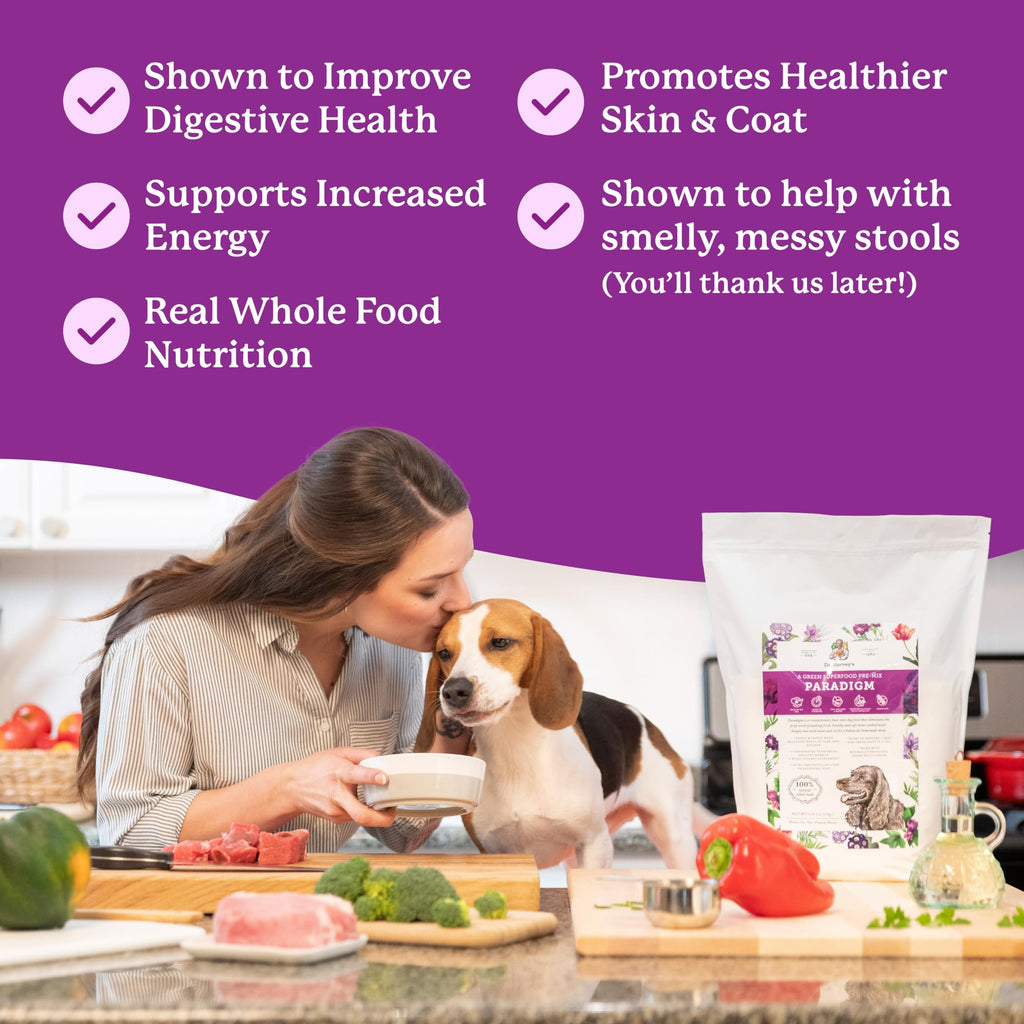 Dr. Harvey's Paradigm Green Superfood Base Mix for Dogs – Grain-Free, Low-Carb (3 lb)