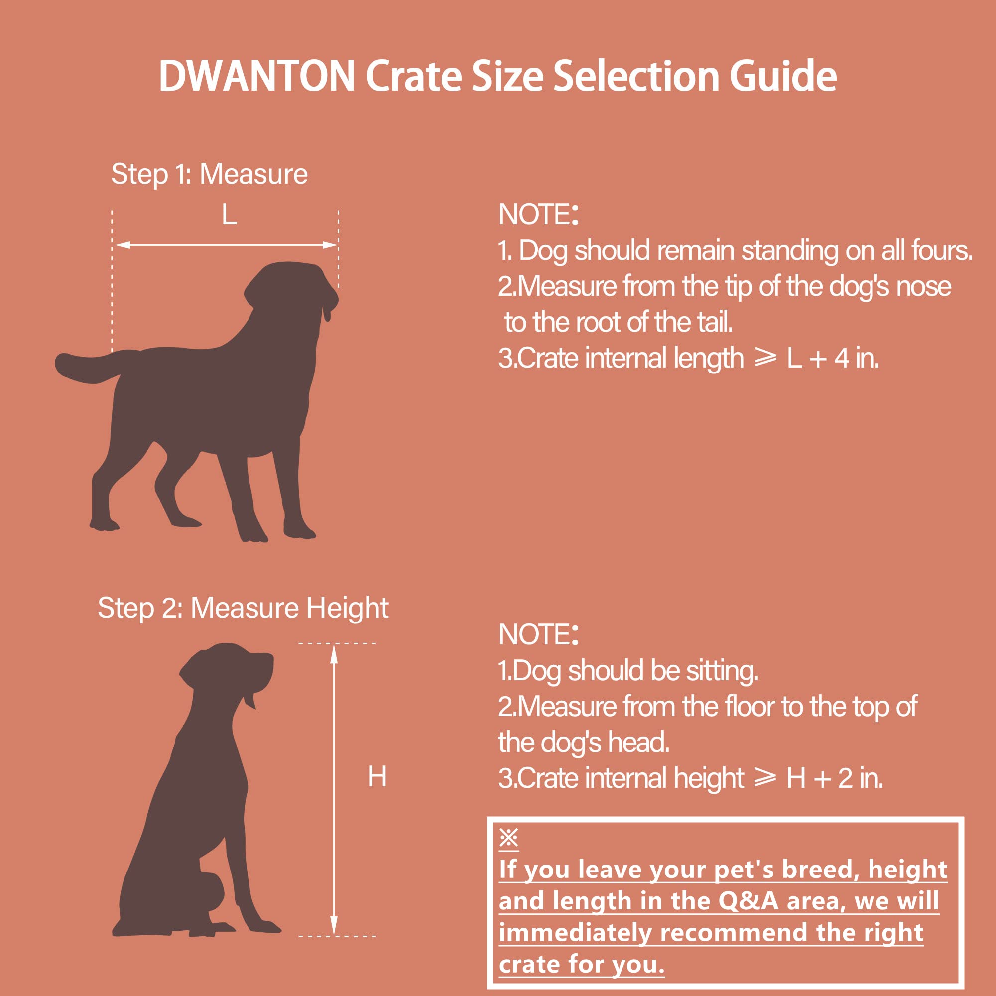 Dwanton Dog Crate Furniture with Cushion — Large 38.5" L Wooden Kennel Table with Double Doors
