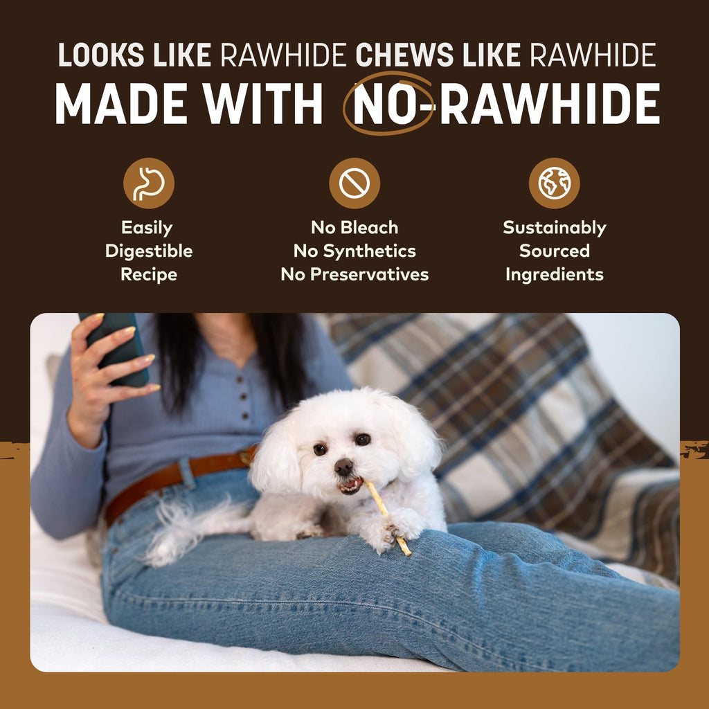 Earth Animal No Hide Stix Venison Chews for Small Dogs – 80 Count