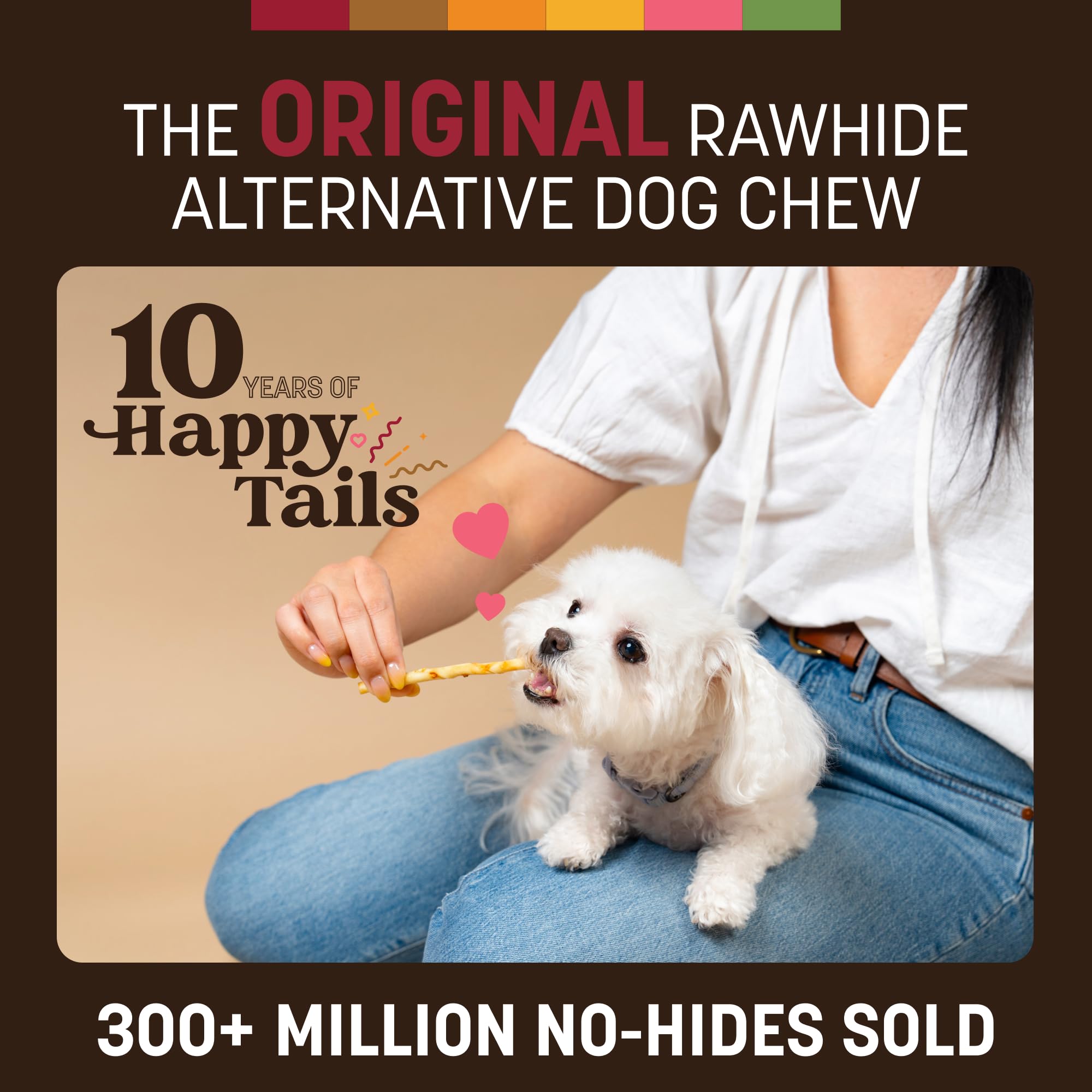 Earth Animal No Hide Stix – Long Lasting Rawhide Free Small Dog Chews Sticks Beef 40 Count Extra Value Pack