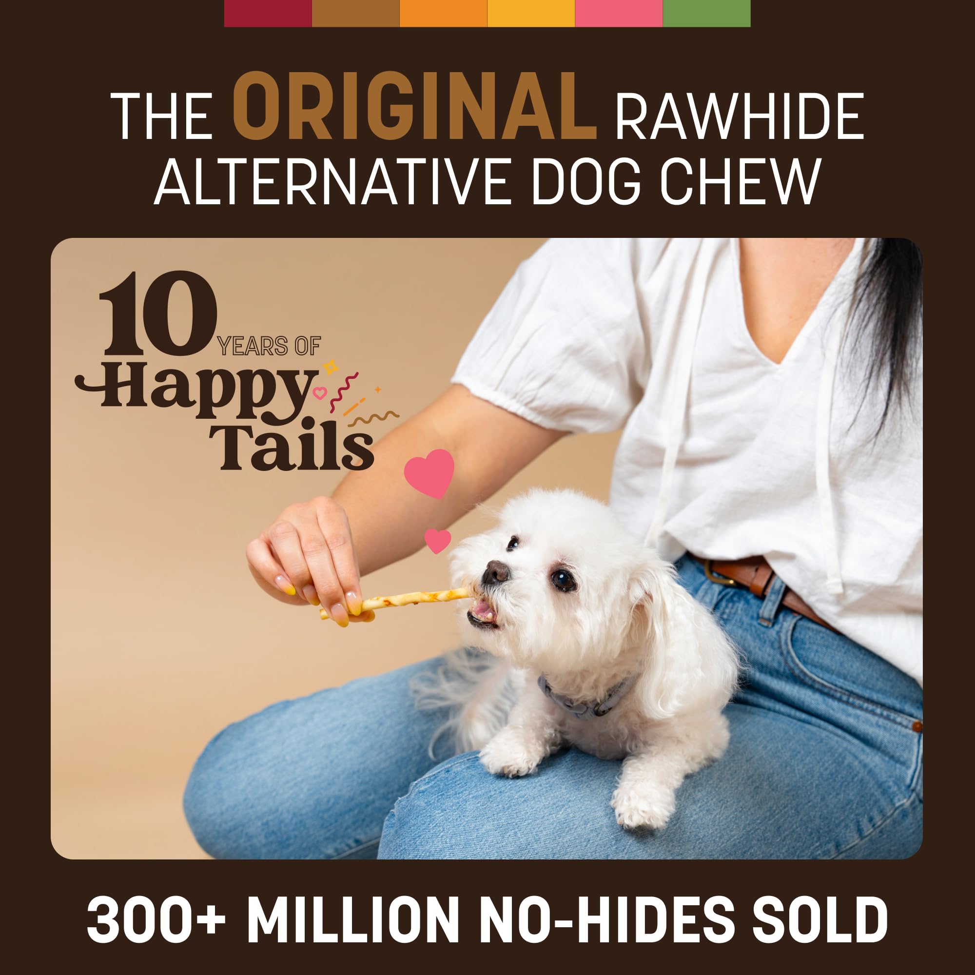 Earth Animal No Hide Stix Venison Chews for Small Dogs – 80 Count