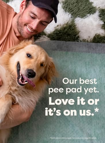 Earth Rated Max Absorbency Puppy Pads – 40 Count, XL 28”x34”, Unscented, Leak-Proof, 2x Faster & 2x More Absorption