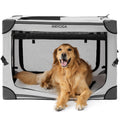 EHEYCIGA Collapsible Dog Crate 36 Inches | Portable Large Dog Kennel with 4-Door Mesh