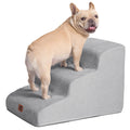 EHEYCIGA Curved 3-Step Dog Stairs for Small Dogs – Non-Slip Indoor Pet Steps