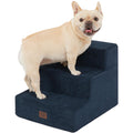 EHEYCIGA Dog Stairs – 3-Step Navy (13.5 in H) for Sofa, Non-Slip, Foldable