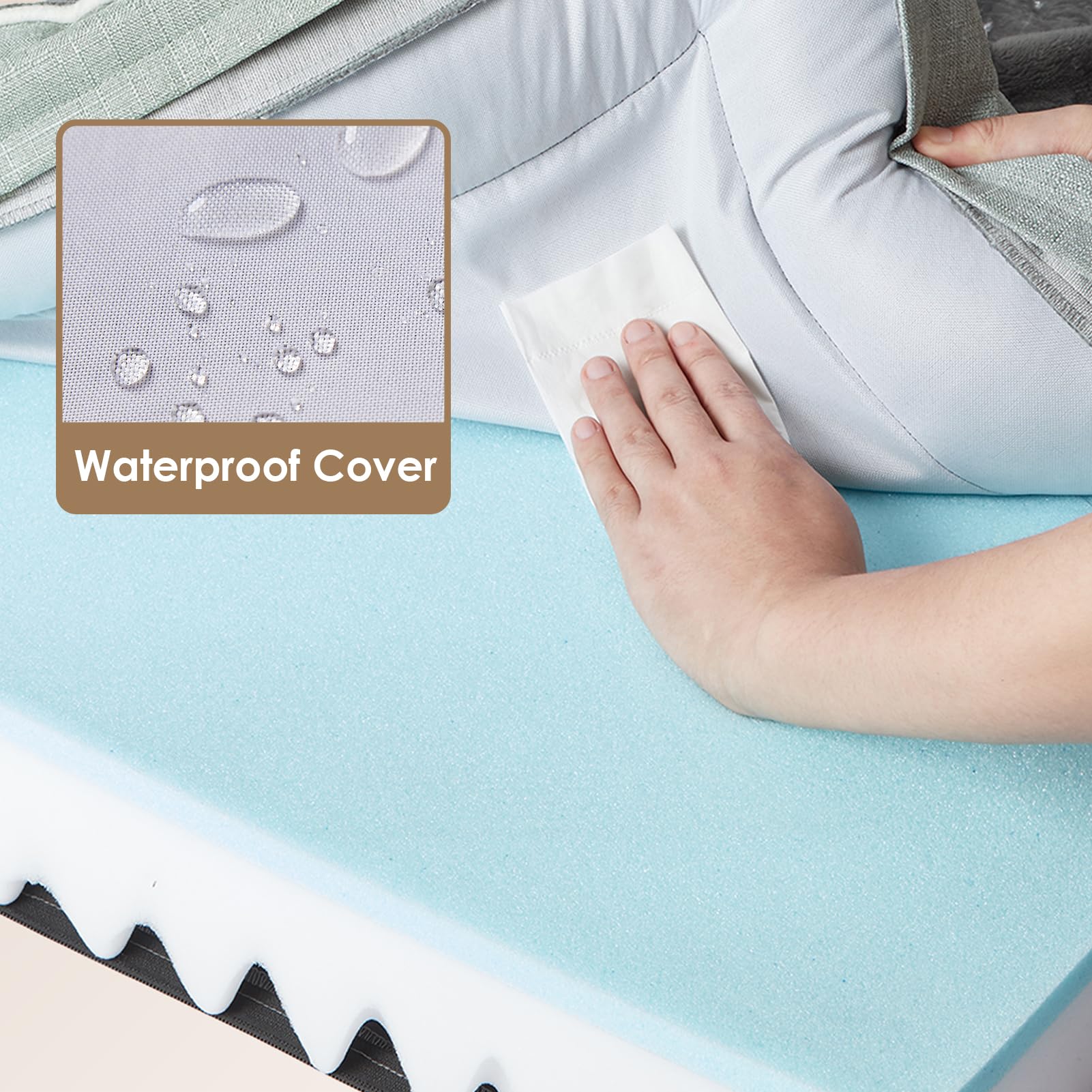 EHEYCIGA Orthopedic Dog Bed for Large Dogs – Waterproof Memory Foam Couch Bed