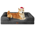EHEYCIGA Orthopedic Dog Bed for Large Dogs | Waterproof Memory Foam & Bolsters