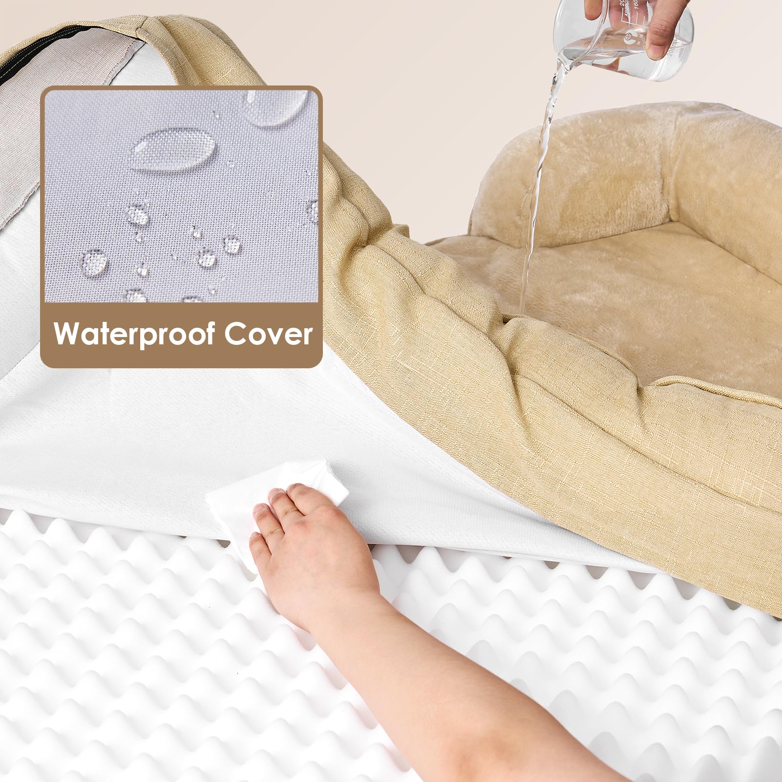 EHEYCIGA Orthopedic Dog Bed for Extra Large Dogs | Waterproof Memory Foam XL Pet Bed
