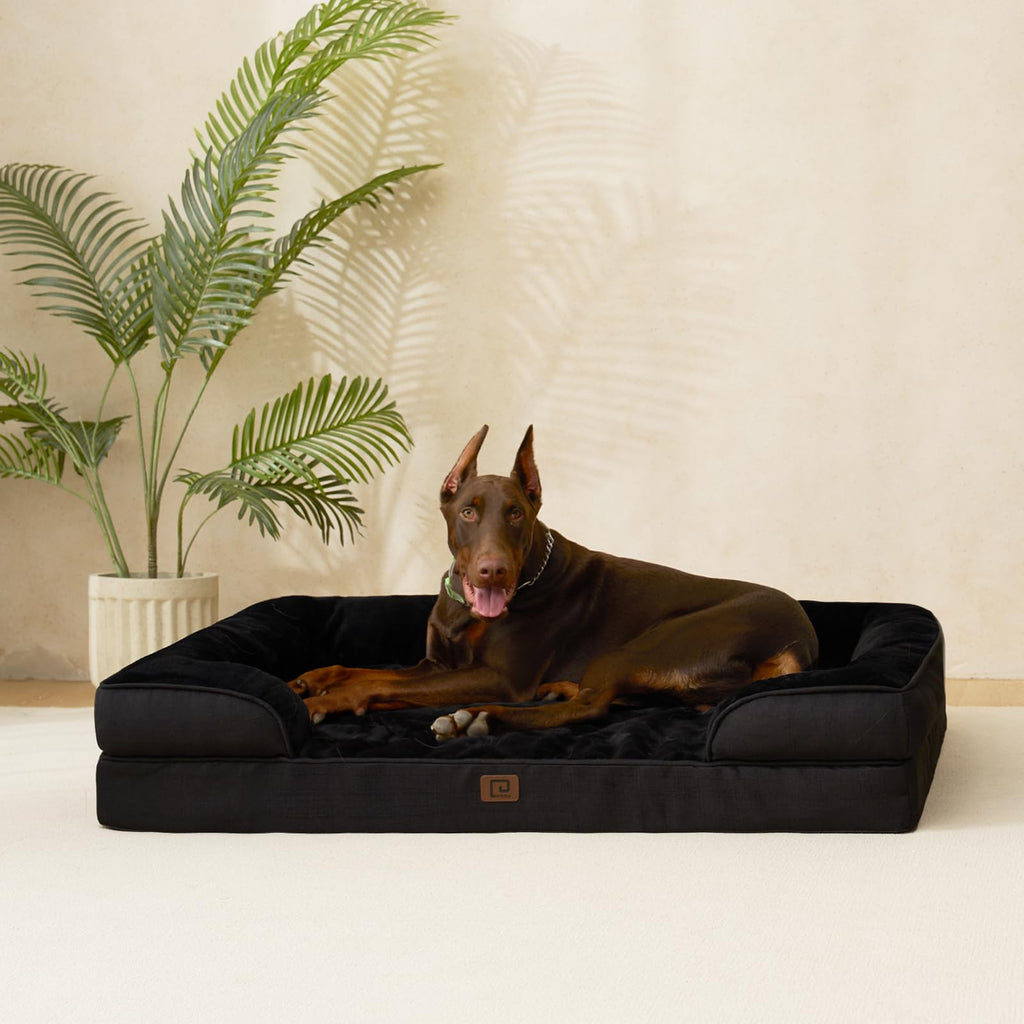 EHEYCIGA Orthopedic XL Dog Bed | Waterproof Memory Foam, Non-Slip, Washable Cover for Large Dogs