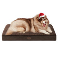 EHEYCIGA Orthopedic XXL Dog Bed for Jumbo Dogs — 47x29, Brown, Removable Cover