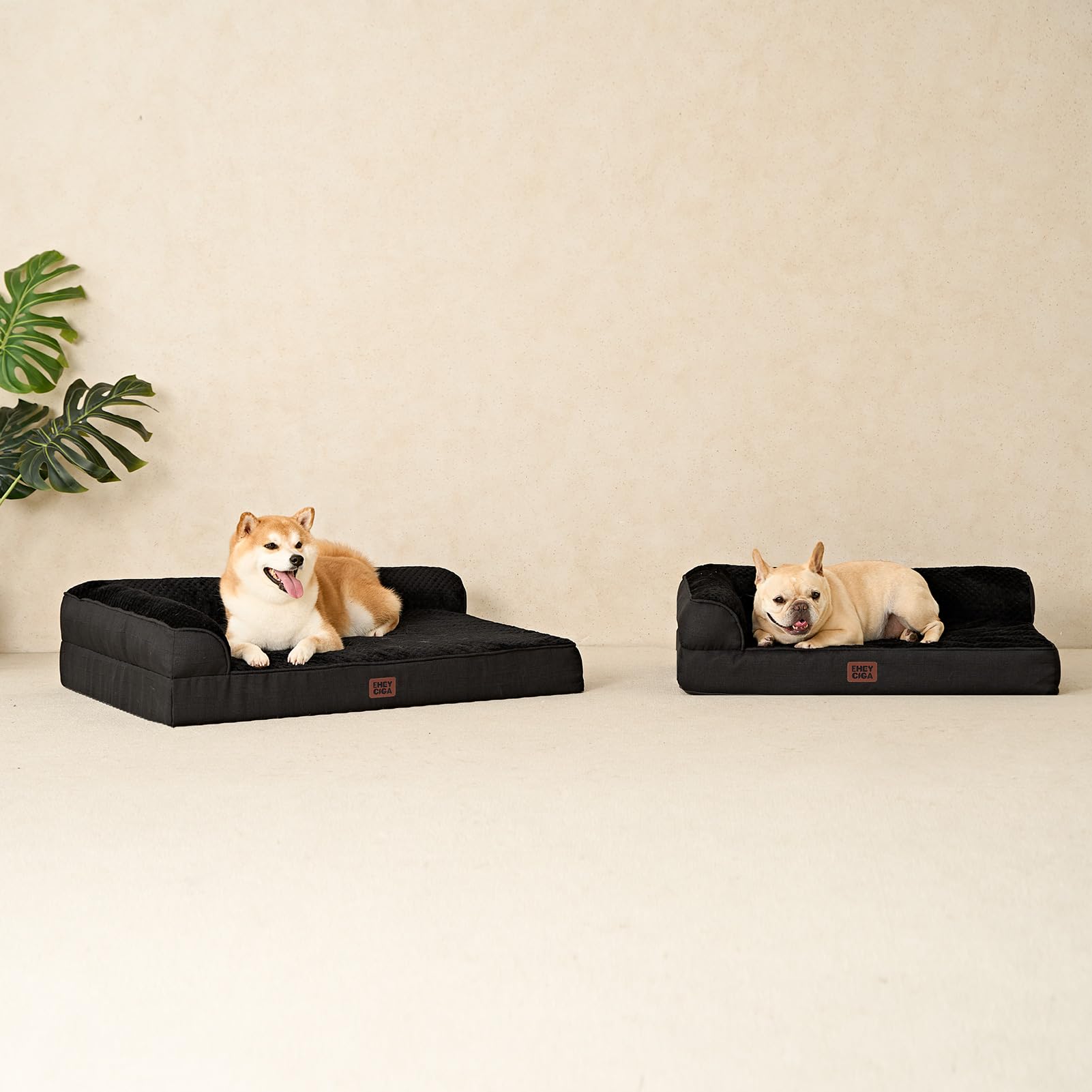 EHEYCIGA Memory Foam Dog Bed for Medium Dogs — Orthopedic, Waterproof, Washable Cover, Non-Slip