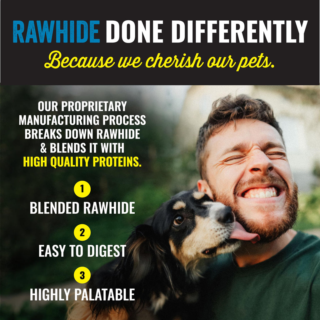 etta says! Premium Crunchy 7-inch Rabbit Dog Chews - Grain-Free, Easy to Digest - Made in USA (20 Count)