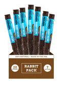 etta says! Premium Crunchy 7-inch Rabbit Dog Chews - Grain-Free, Easy to Digest - Made in USA (20 Count)