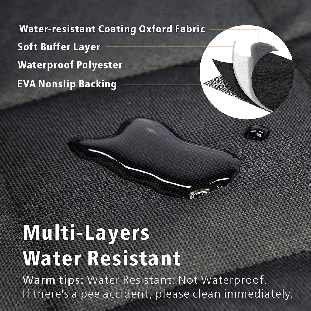 F-color SUV Cargo Liner for Dogs – Extra Large, Water-Resistant, Non-Slip Pet Seat Cover for SUVs