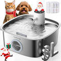FEELNEEDY Cordless Dog Water Fountain — 8L, 5000mAh Battery, Stainless Steel, Radar Sensor, 3 Modes