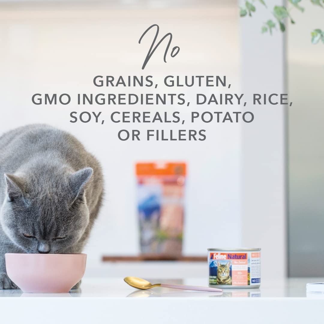 Feline Natural New Zealand Lamb Feast Wet Cat Food – Grain-Free, High-Protein, 6 oz (12 Pack)