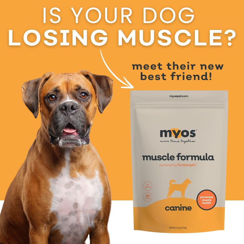 MYOS Canine Muscle Formula – All-Natural Muscle Support for Aging Dogs