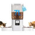 Frienhund Timed Automatic Cat Feeder for 2 Cats | Slow Feed, 7L Capacity