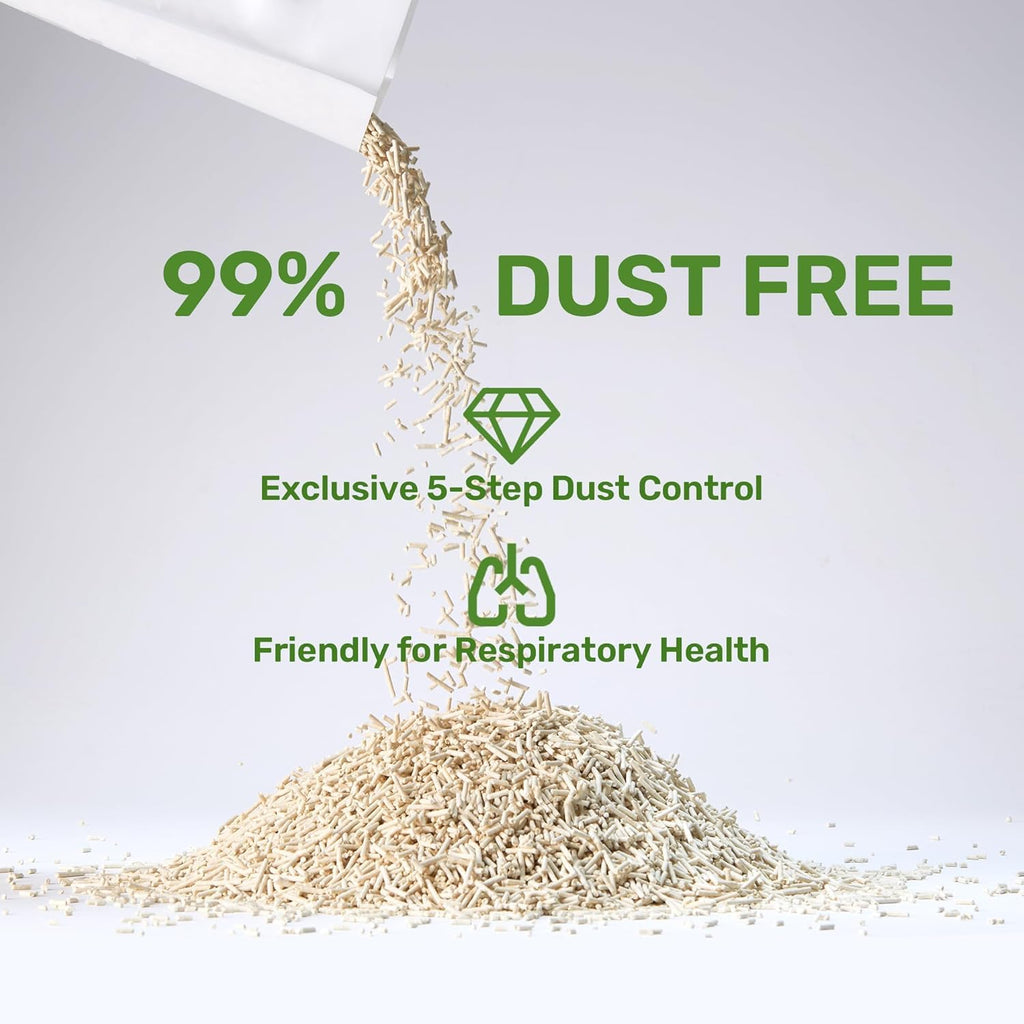 FUKUMARU Tofu Cat Litter – 32lb, Fast Clumping, Odor Control, 100% Natural