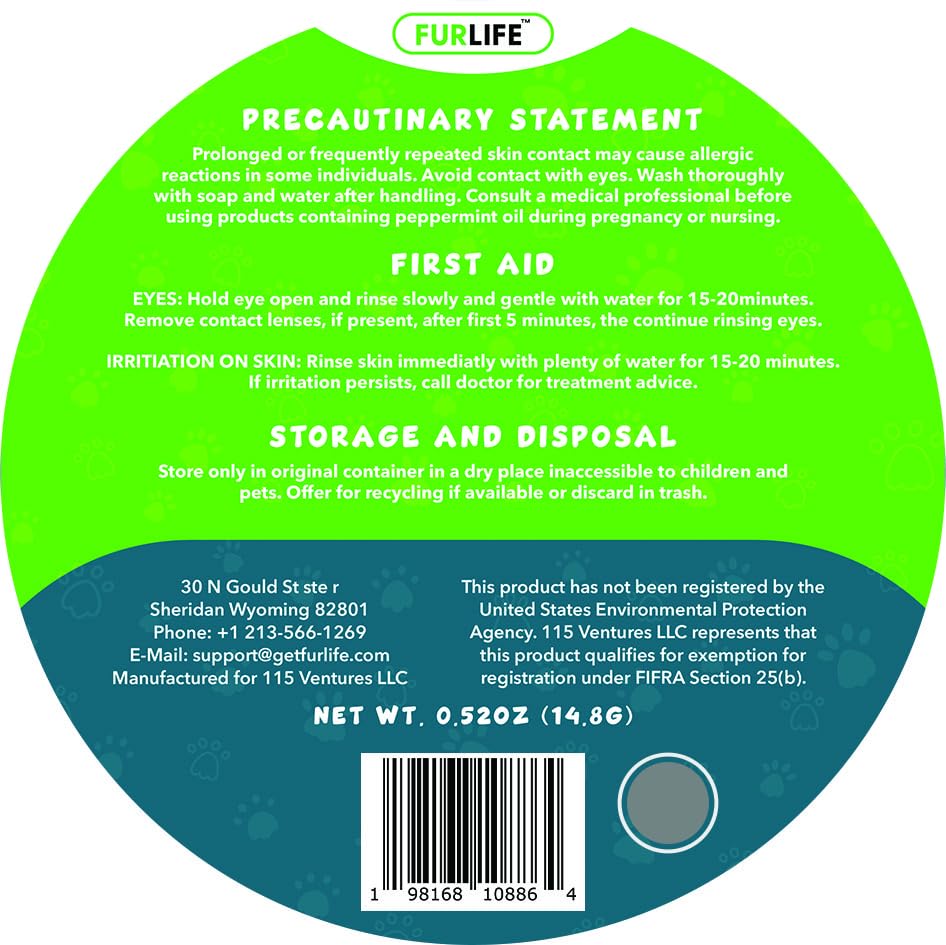 FurLife Grey Dog Tag – Waterproof Flea & Tick Prevention for Dogs