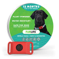FurLife Red Dog Tag: Waterproof, Lightweight Flea & Tick Prevention for Dogs