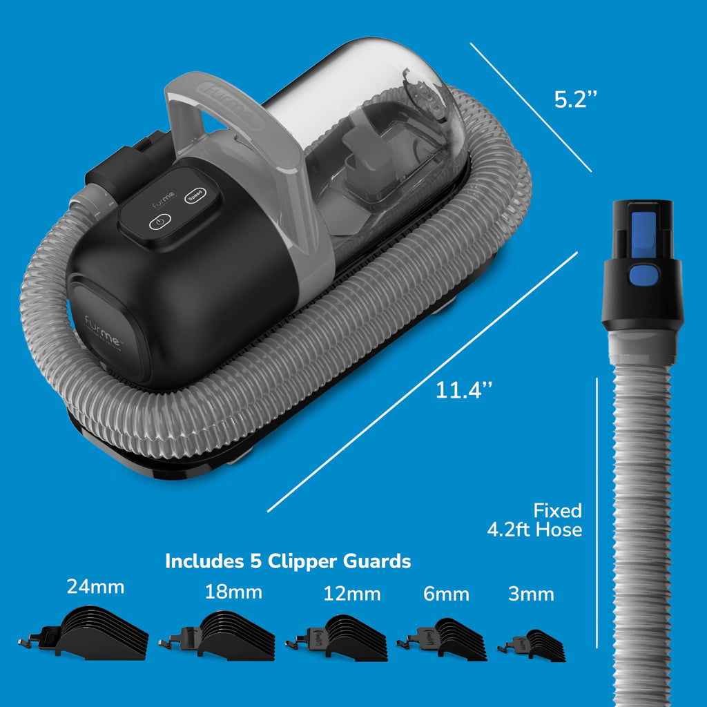 FurMe Original Pet Grooming Vacuum Kit – Quiet Home Grooming for Cats & Dogs