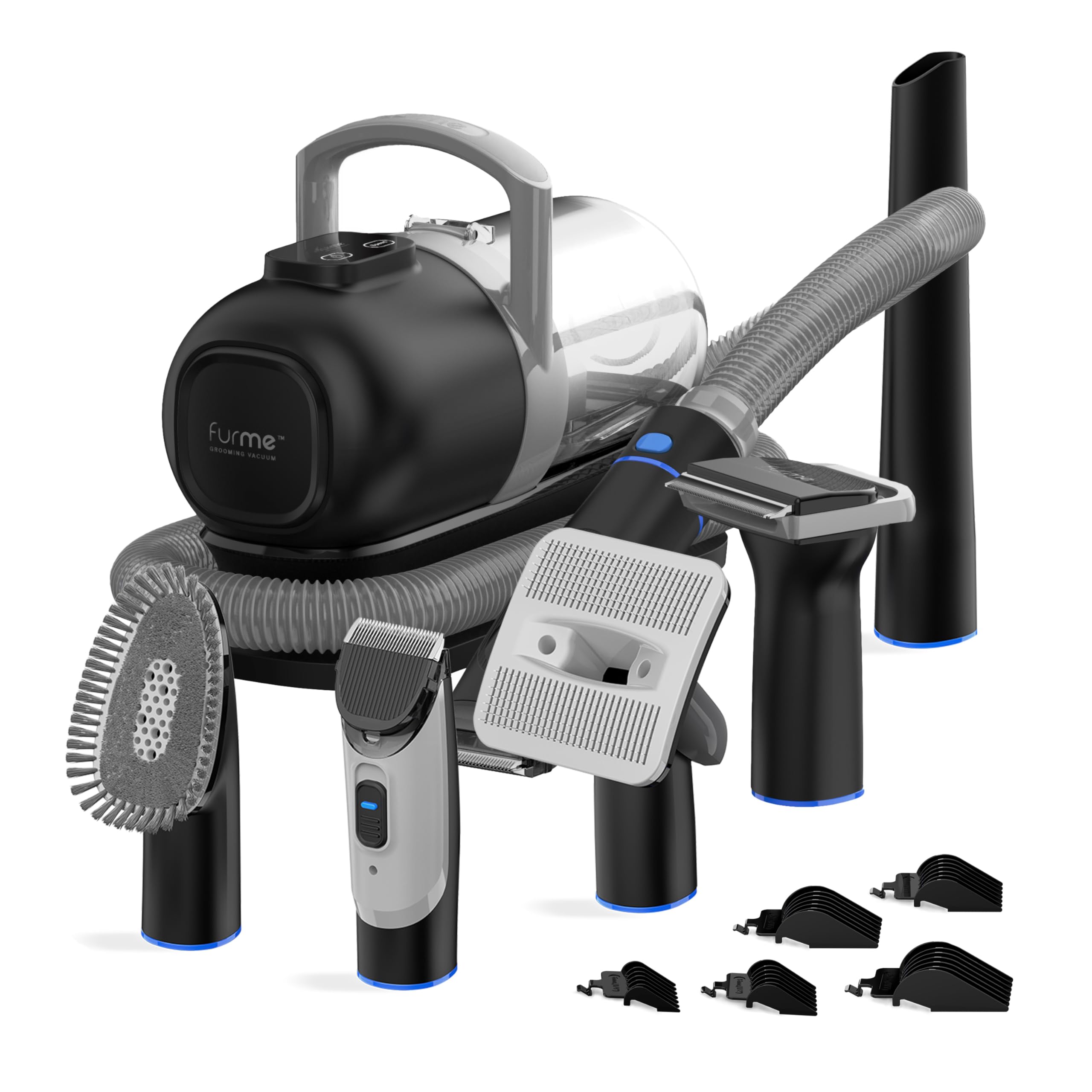 FurMe Original Pet Grooming Vacuum Kit – Quiet Home Grooming for Cats & Dogs