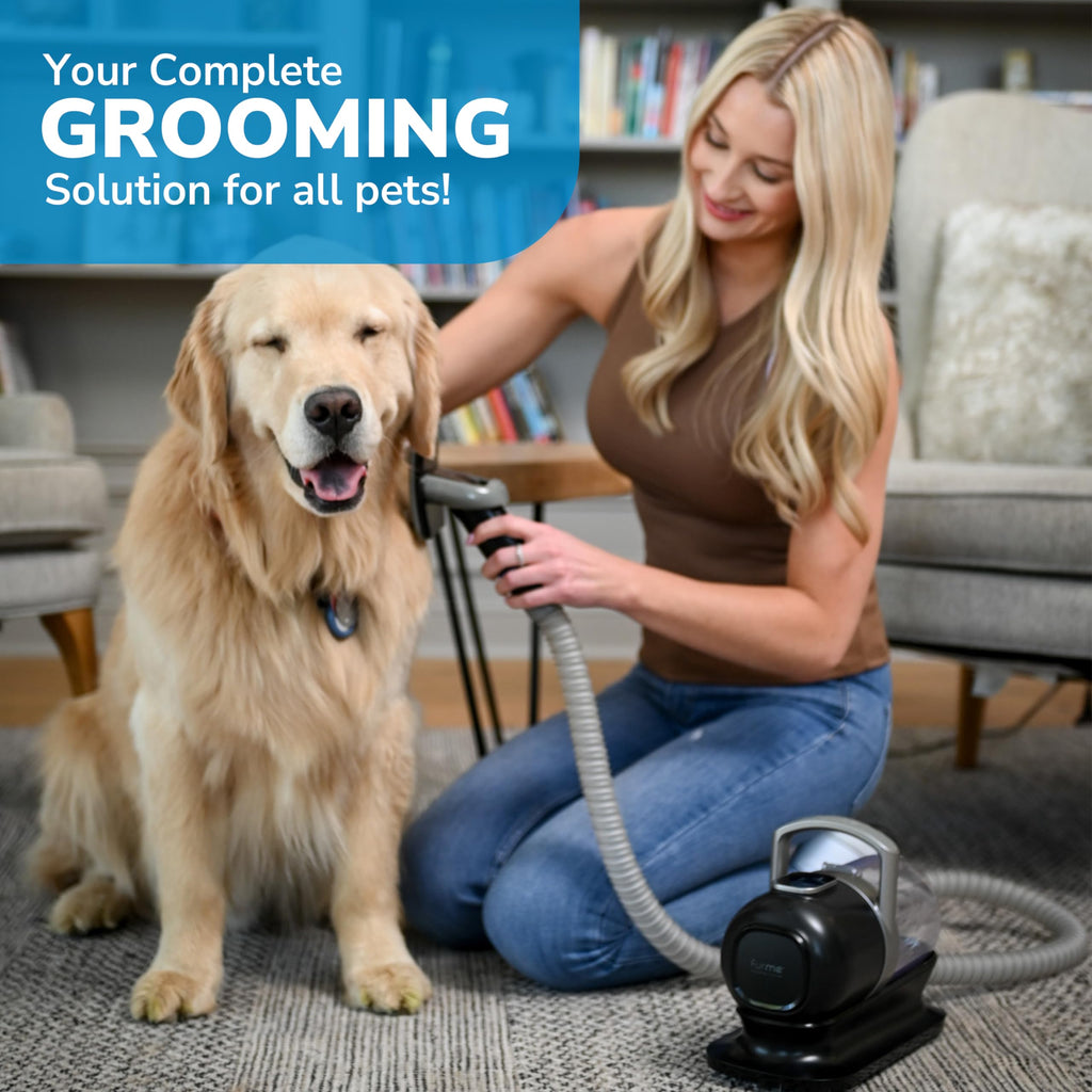 FurMe Original Pet Grooming Vacuum Kit – Quiet Home Grooming for Cats & Dogs